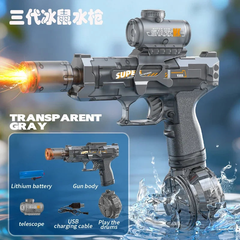 SplashStrike electric water gun outdoor play