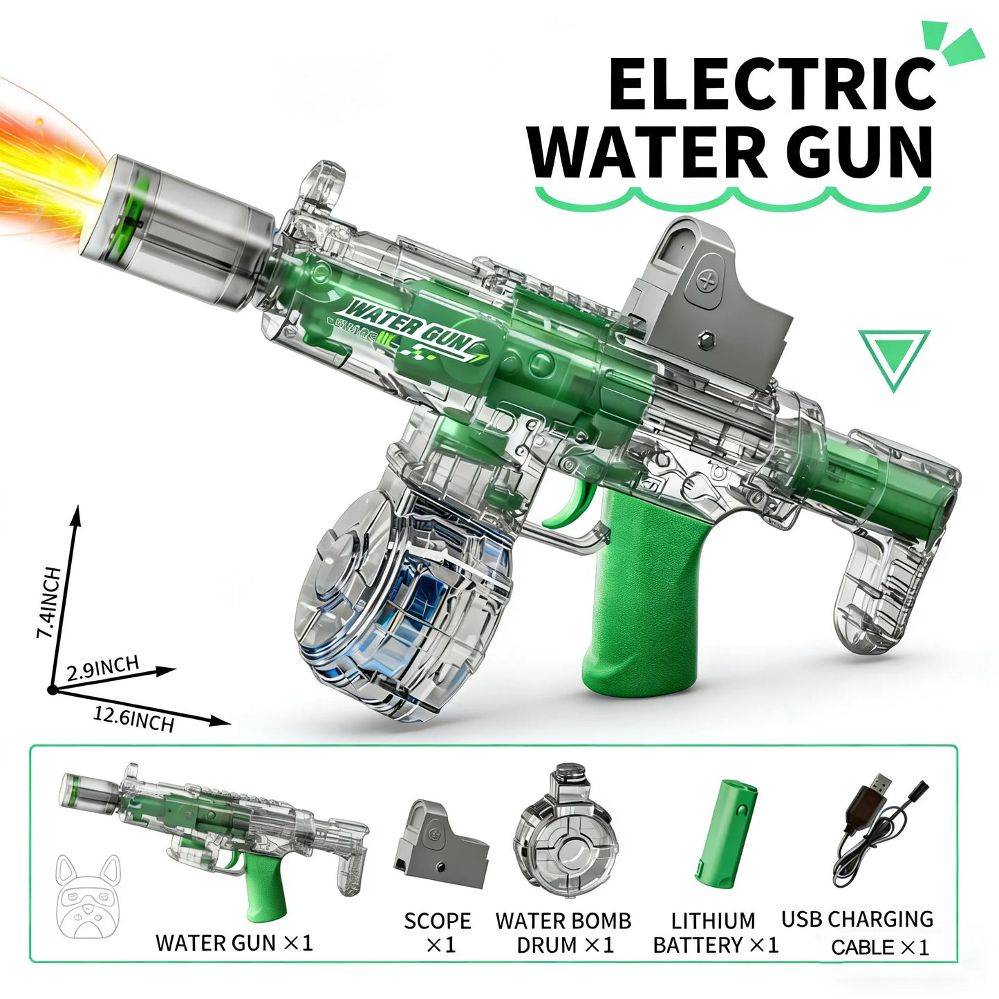 SplashStrike electric automatic water gun